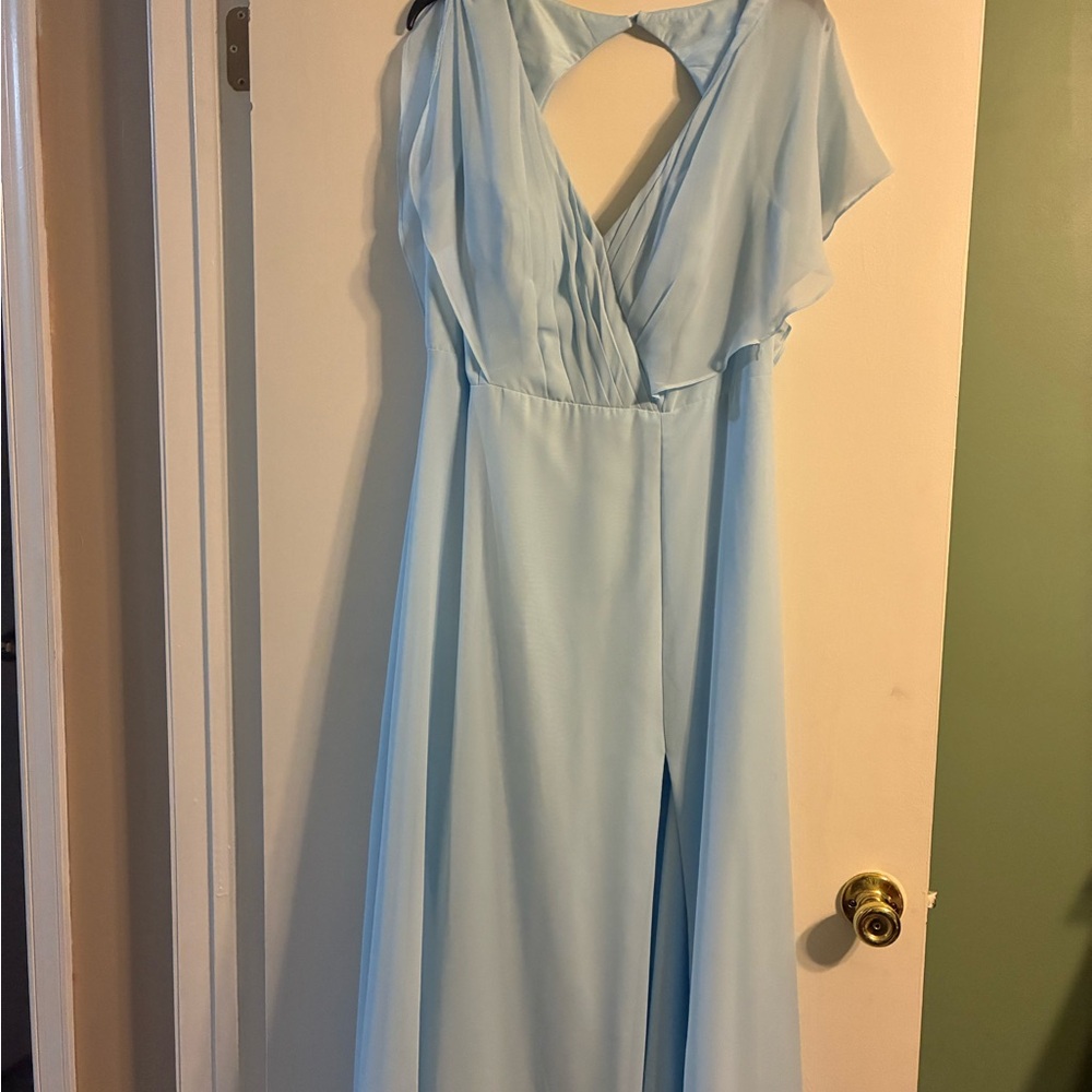Azazie Rylee Sky Blue Dress-Bridesmaid Dress